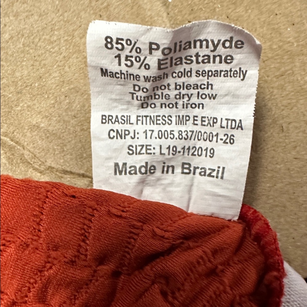 Booty By Brabants One-Shoulder Textured Top in Rust - Picture 5 of 5